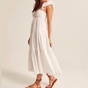 Abercrombie & Fitch Ruffle Flutter Sleeve Sundress